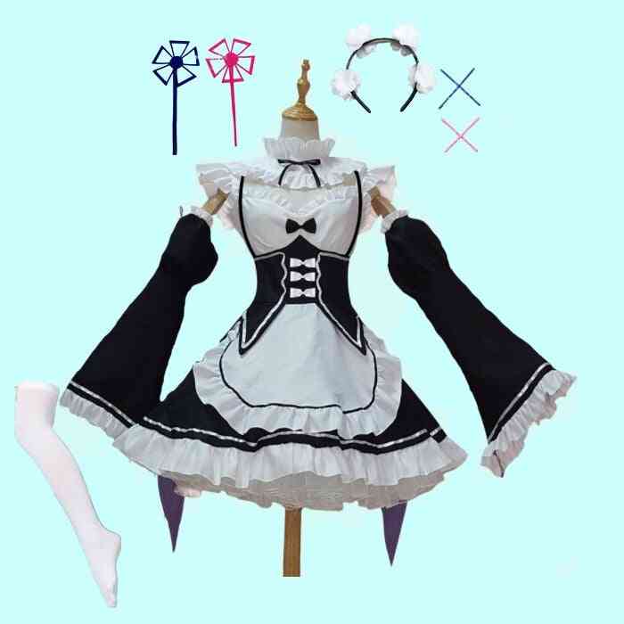 Rem Ram Maid Cosplay Costumes For Adults - Men / Women