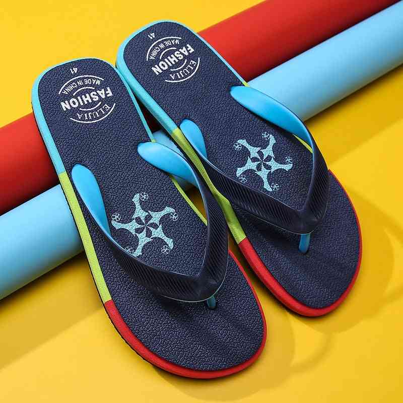 Flip Flops Beach Slides Slippers, Soft Comfort Casual Shoes For Adults - Men