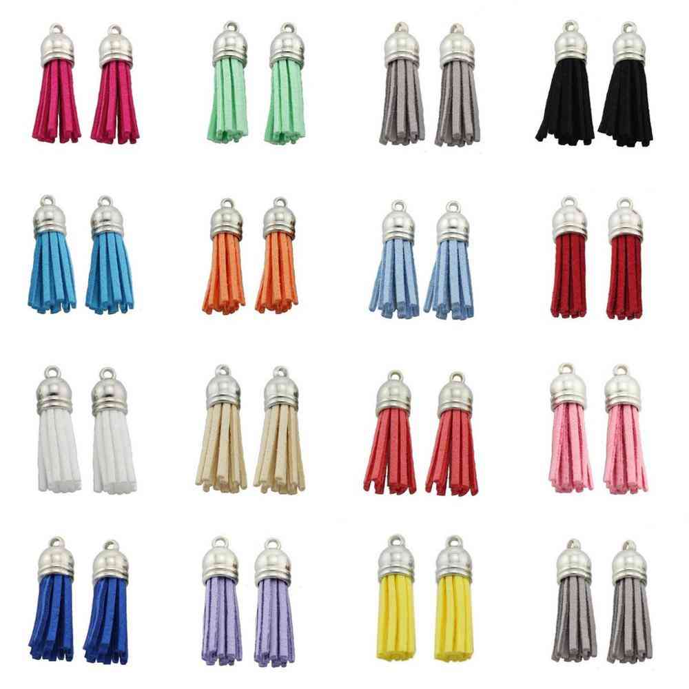 Suede Leather Tassel For Keychain Cellphone Straps