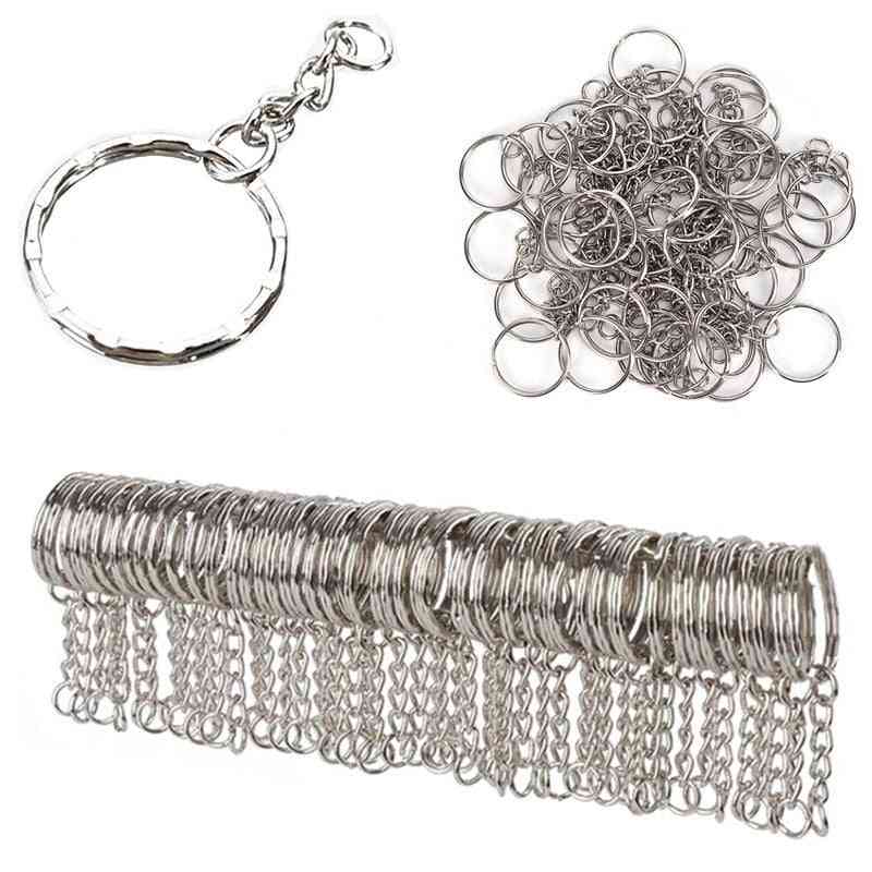 Nøkkelringer i metall med delt ring