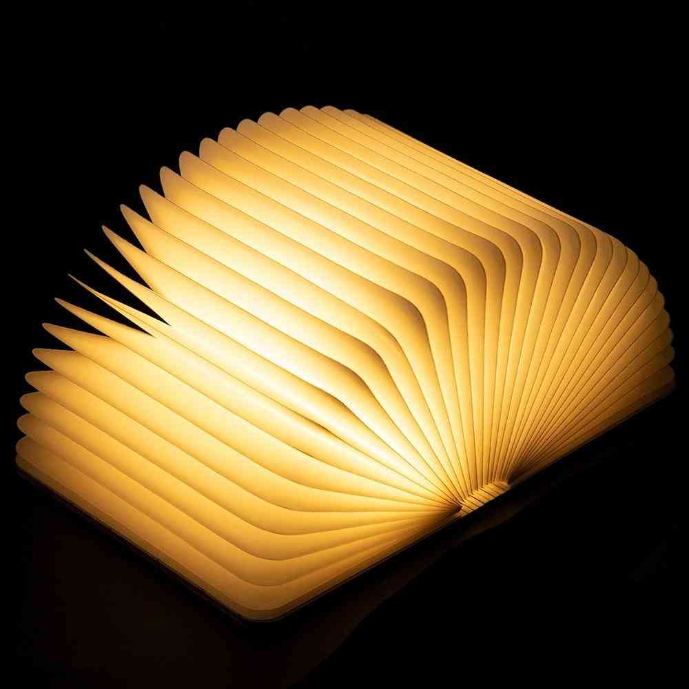 Led Wooden Book Lamp Night Lights