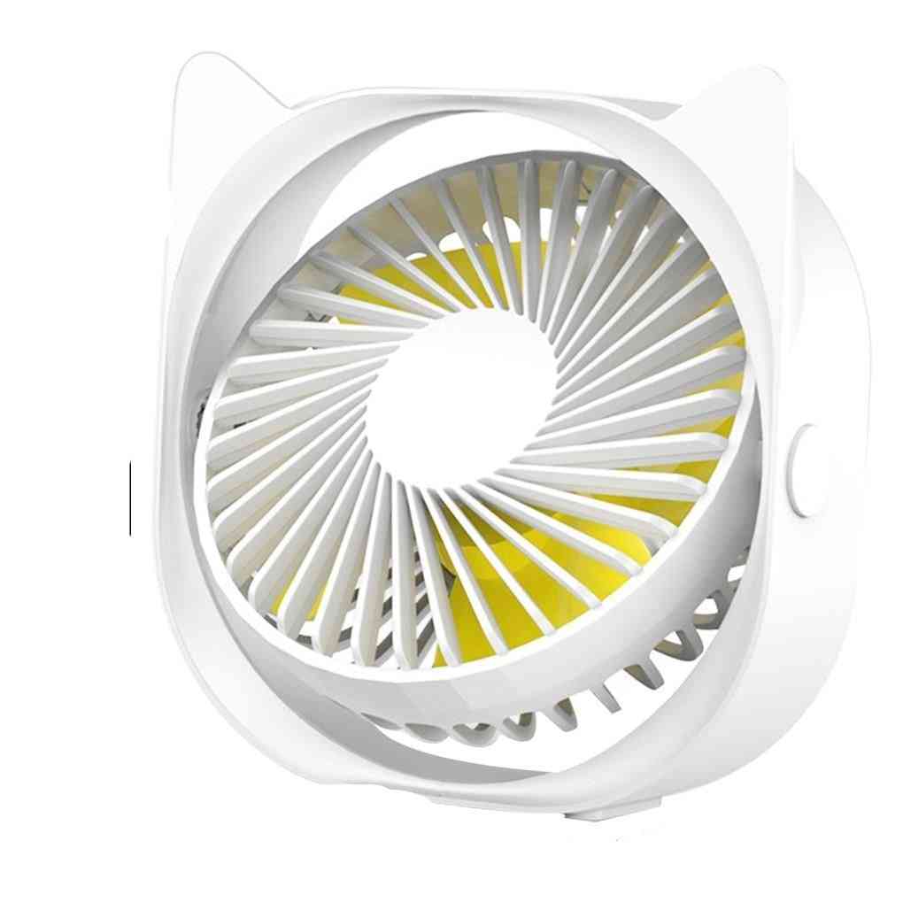 360 Degrees Angle Adjustable Portable Electric Fan