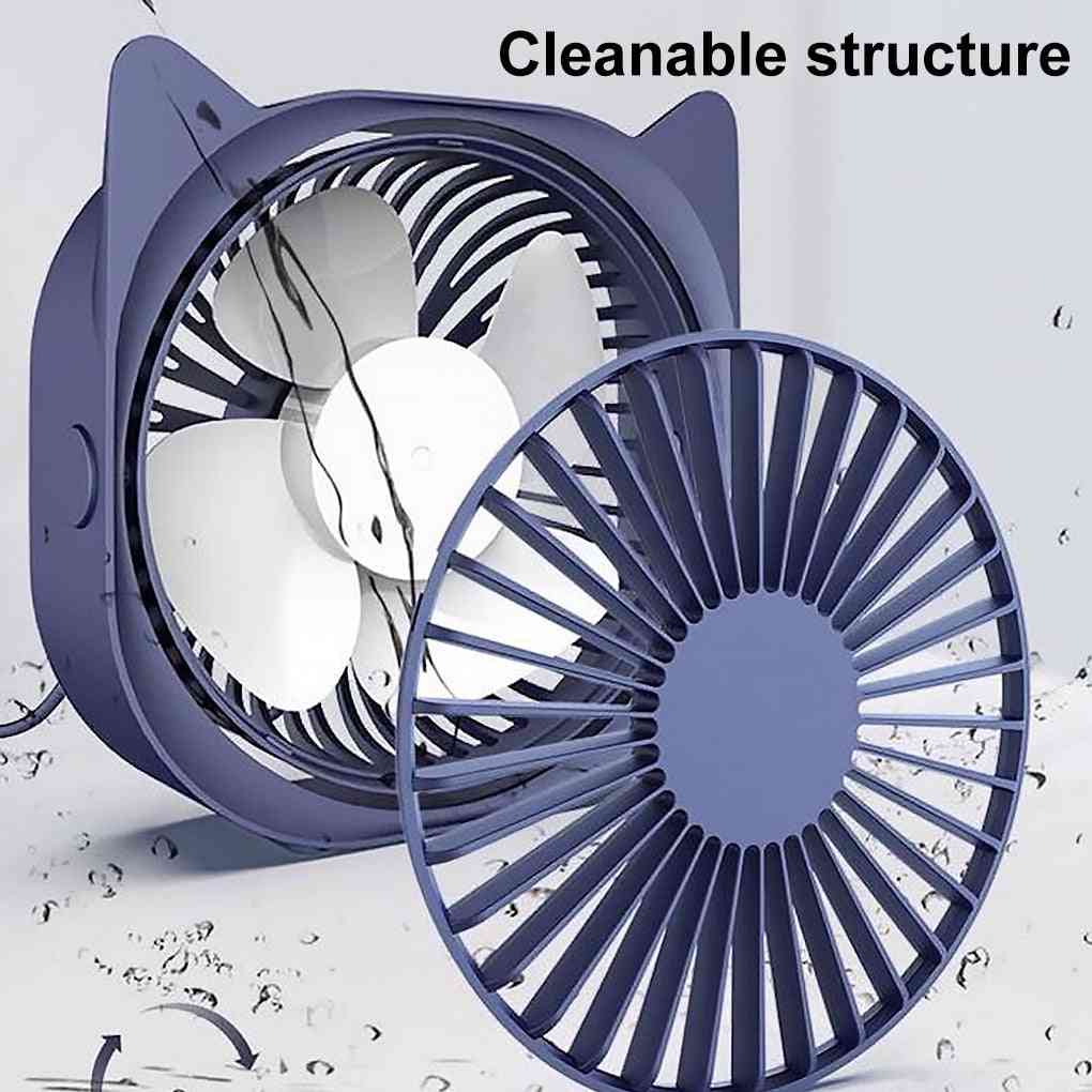 360 Degrees Angle Adjustable Portable Electric Fan