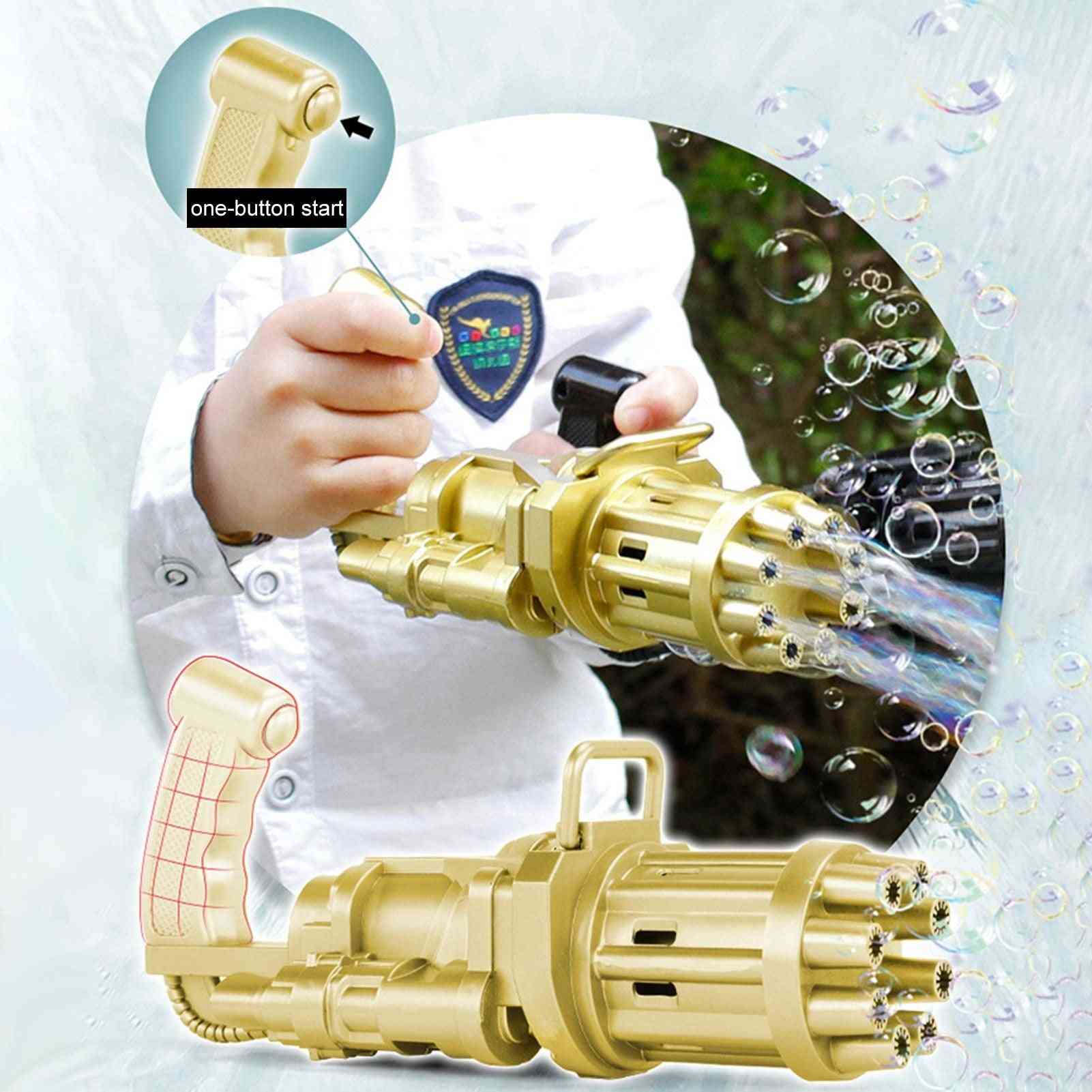 Kids Automatic Gatling Bubble Gun