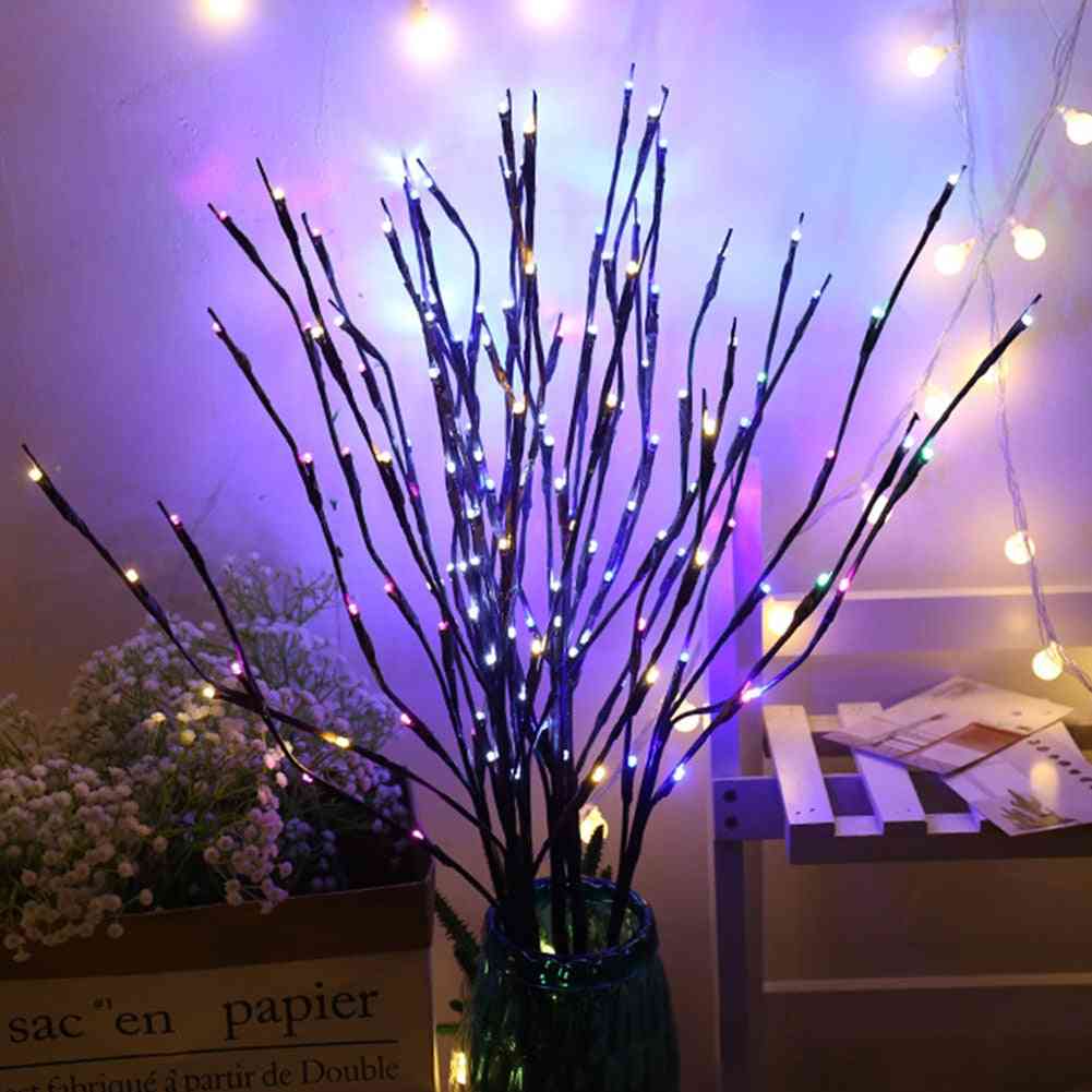 Led Willow Tree Branch Lamp Floral Night Lights