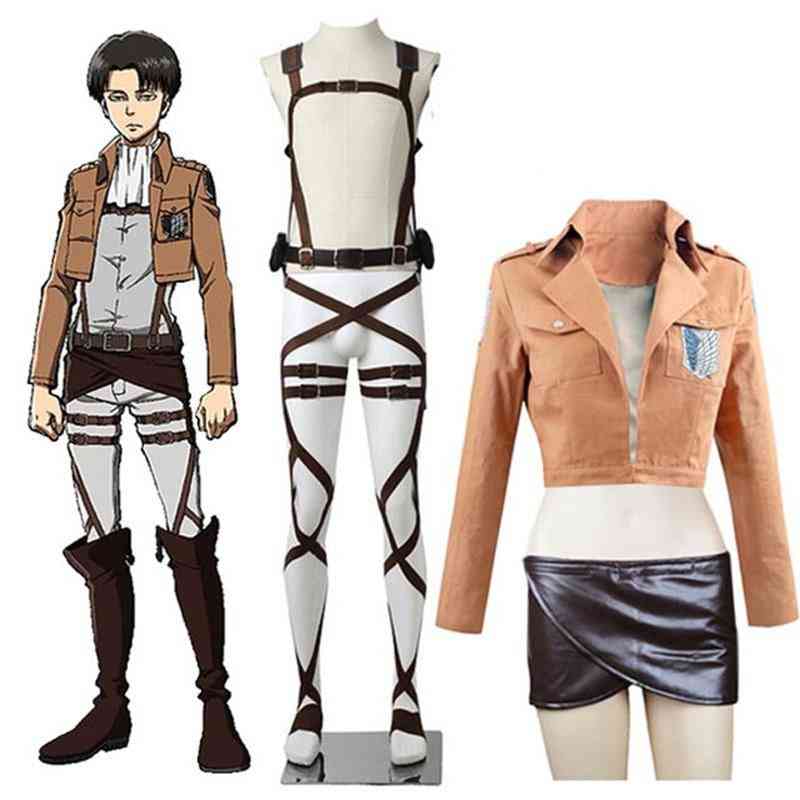 Kyojin Jacket Recon Corps Leather Skirt Hookshot