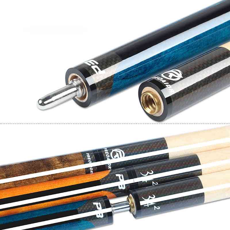 Billiards Cue- Pool Stick, Tip Carbon Fiber, Extension Handle