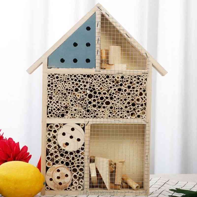 Natural Wooden Insect Hotel Bee House