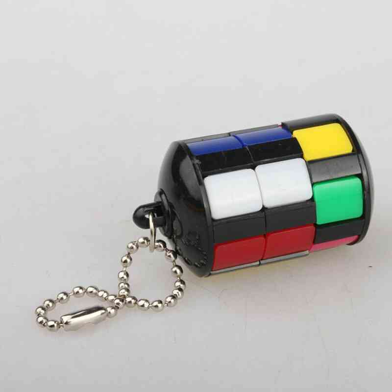 Anti-stress Puzzles Mini Magic Cube With Keychain Educational