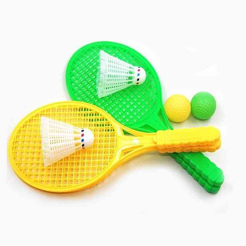 1 Pair Novelty Child Dual Badminton Tennis Racket