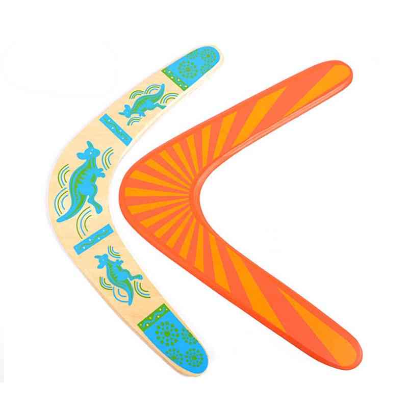 Kenguru v:n muotoinen bumerangi lentävä kiekkoheitto saalis lentävä lautanen lelu ulkopeli
