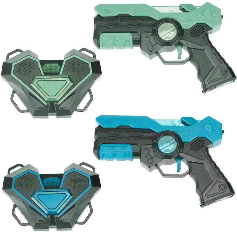 Laser Tag Battle Gun Kit Electric Infrared Toy Guns Weapon Kids Laser Strike Games For Indoor Outdoor Sports