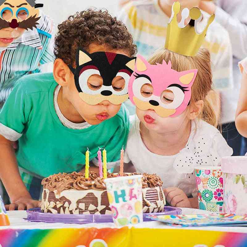 Mask Party Decoration Set Cartoon Accessories For