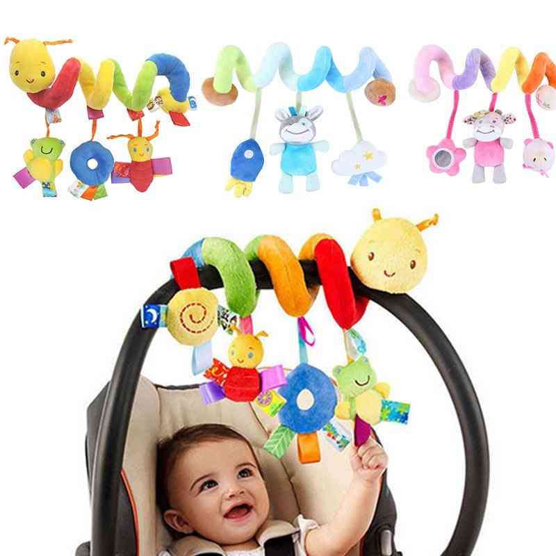 Baby Rattles Mobiles Educational For Activity Spiral Crib Toddler Bed Bell Baby Playing Kids Stroller Hanging Doll