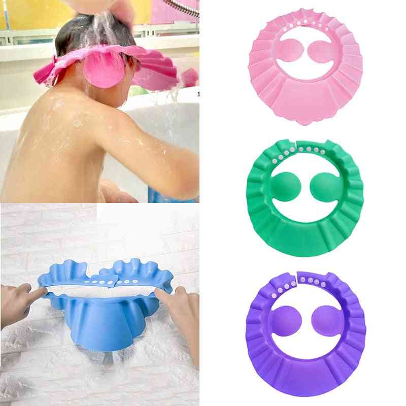 Baby Shower Cap Adjustable Hair Wash Hat