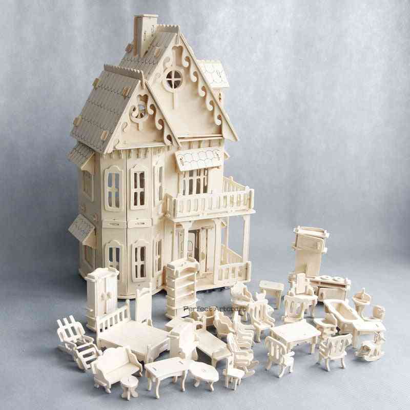Wooden Dollhouse Miniature Furniture Toy