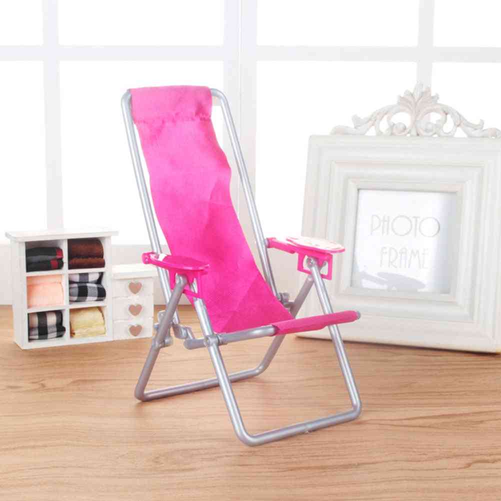 Beach Chair Lounge Hot Pink Lovely Deskchair Furniture Doll Accessories