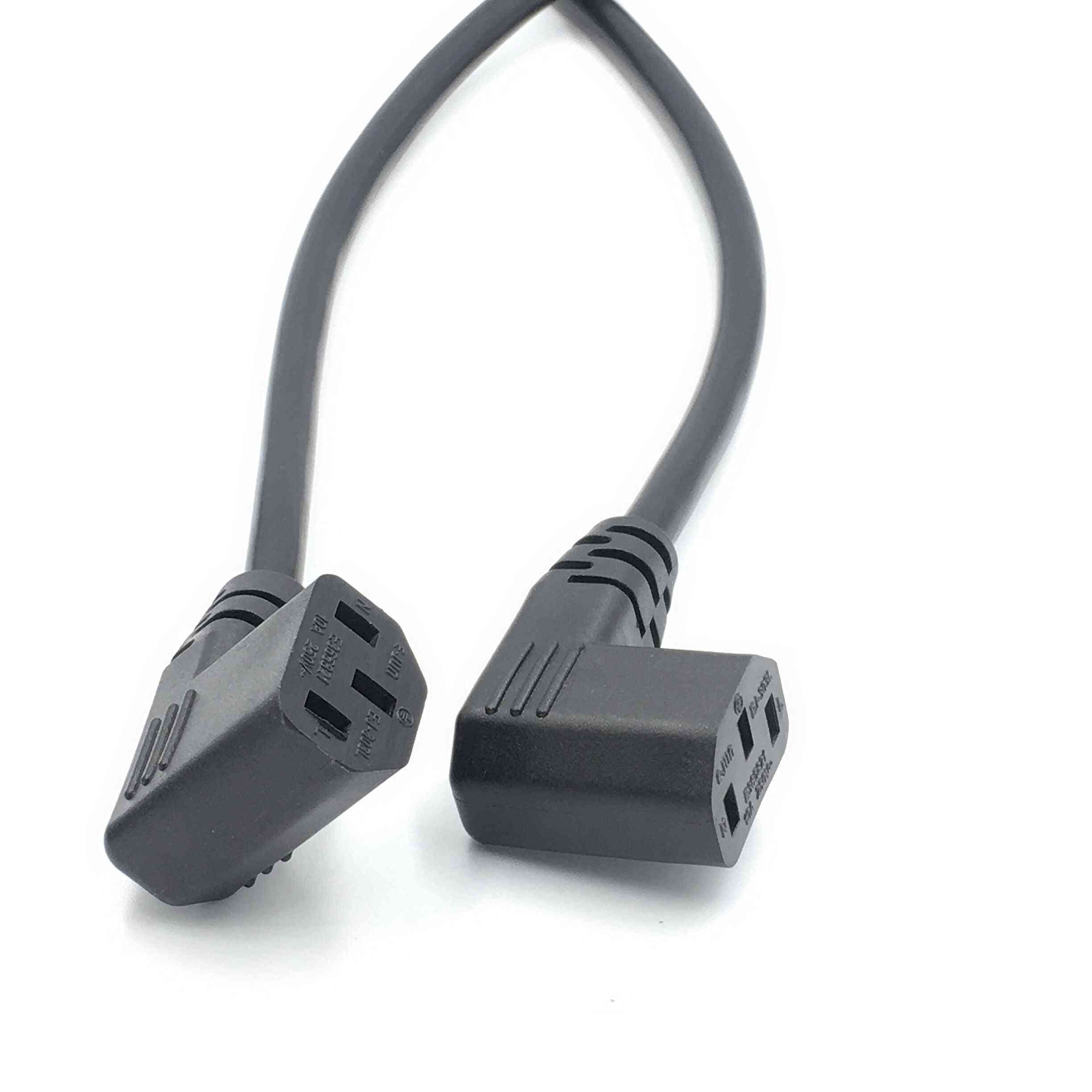 Extension Cord With Screw Holes And Right Left Angled