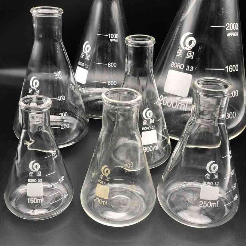 Thicken Glass Erlenmeyer Flask Laboratory Conical Flask