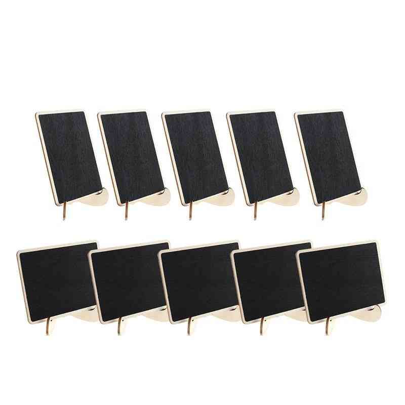 Mini Rectangle Chalkboards With Support For Message Board Signs