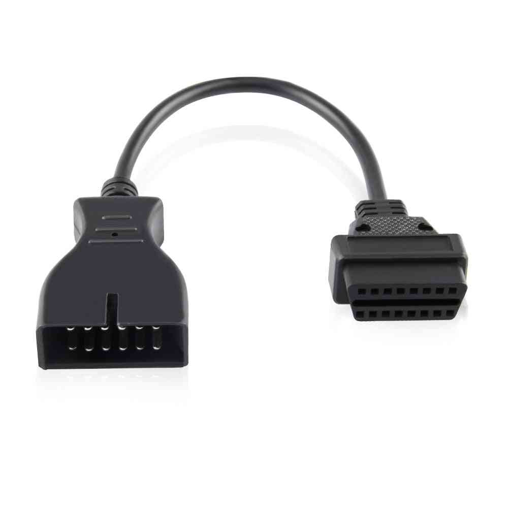 Hot Sale 2021 Newest Obd 2 Obd2 Connector For Gm 12 Pin Adapter To 16pin Diagnostic Cable Gm 12pin For Gm Vehicles