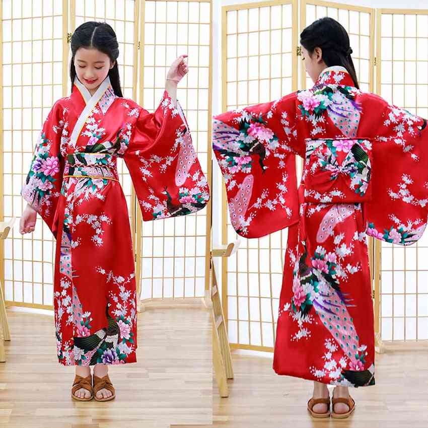 Kids Novelty National Japan Kimono Traditional Dress
