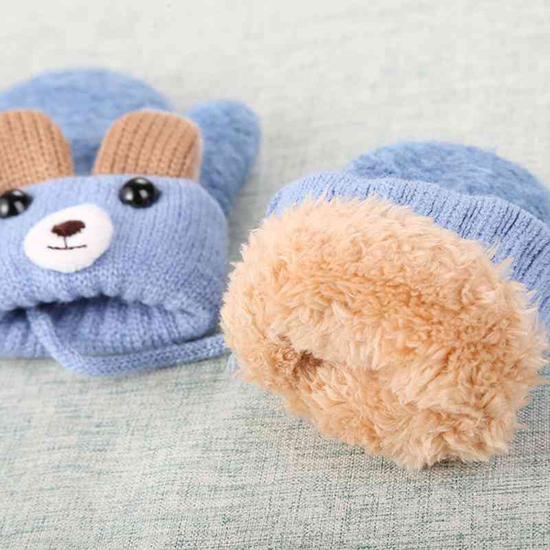 Cute Bear Cartoon Child Gloves For Kids