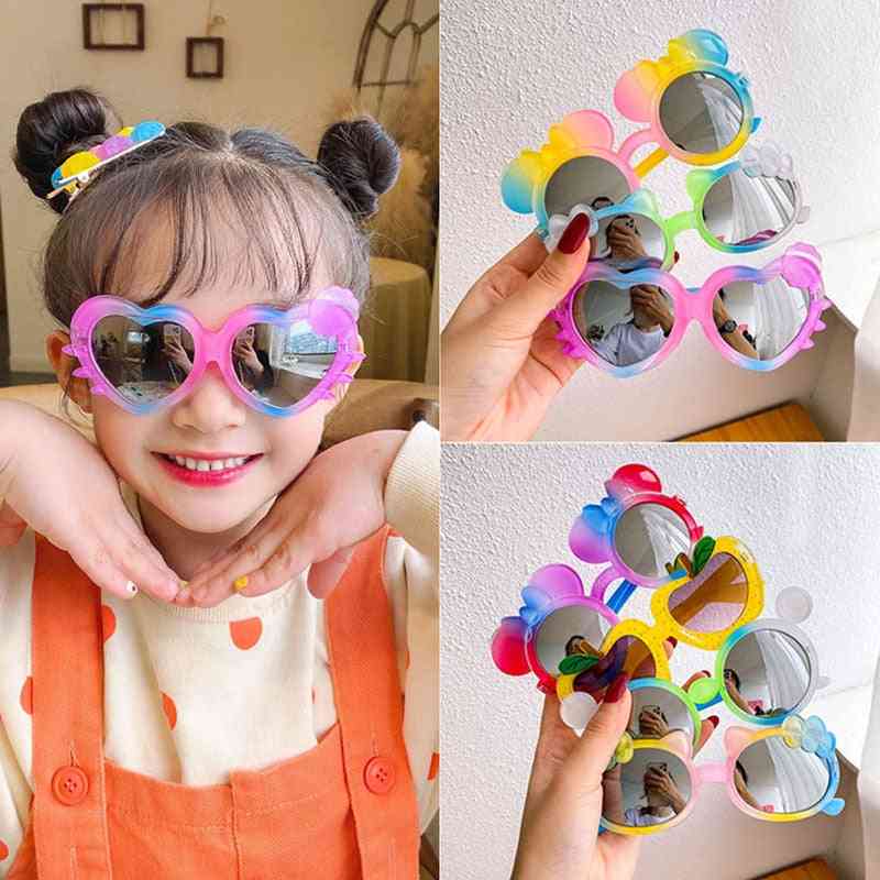 Children Cute Gradient Colors Cartoon Bear, Cat, Rabbit Sunglasses