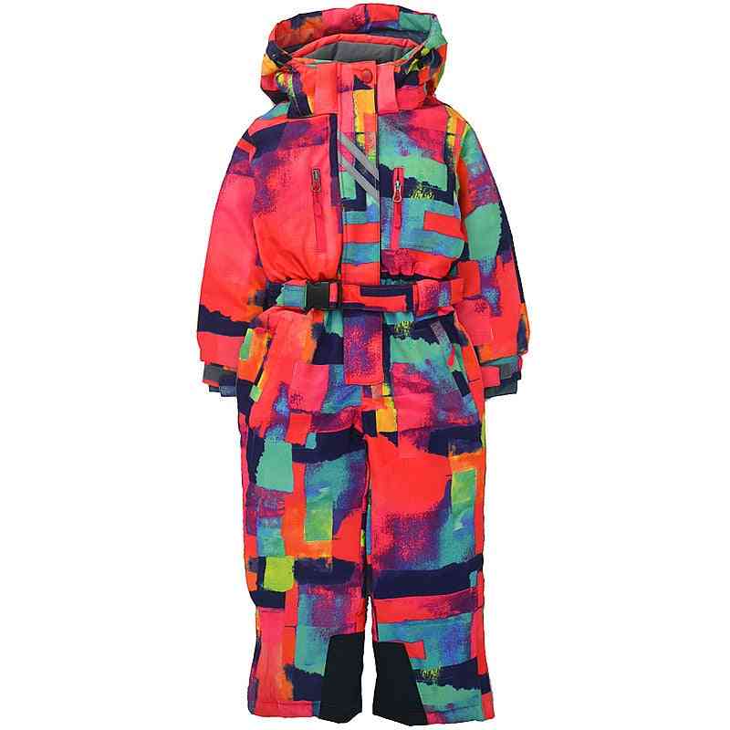 Outdoor Jumpsuit Ski Suit, Windproof Snow-proof Velvet Thickening Coat
