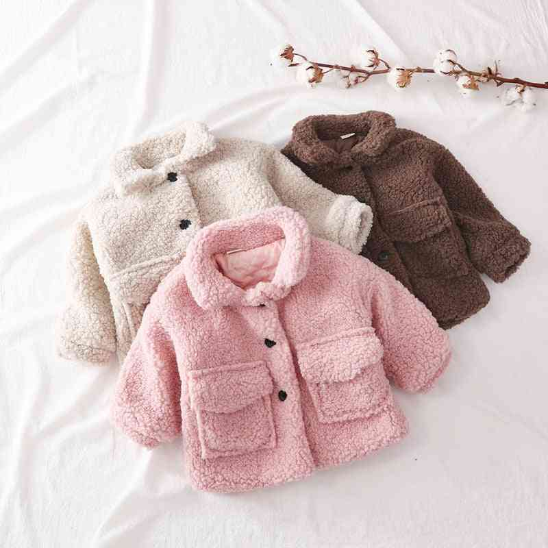 Baby Winter Jacket Thick Lambswool Warm Coat Clothes For