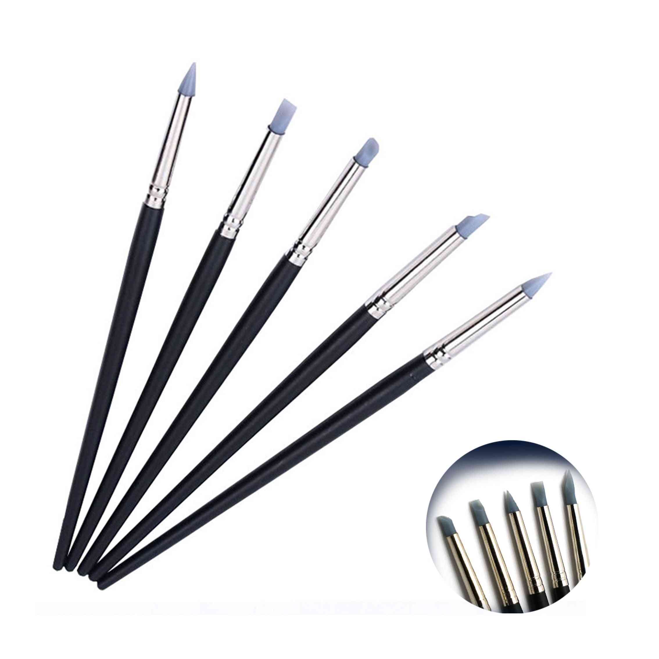 Rubber Silicone Tip Color Shapers Brushes