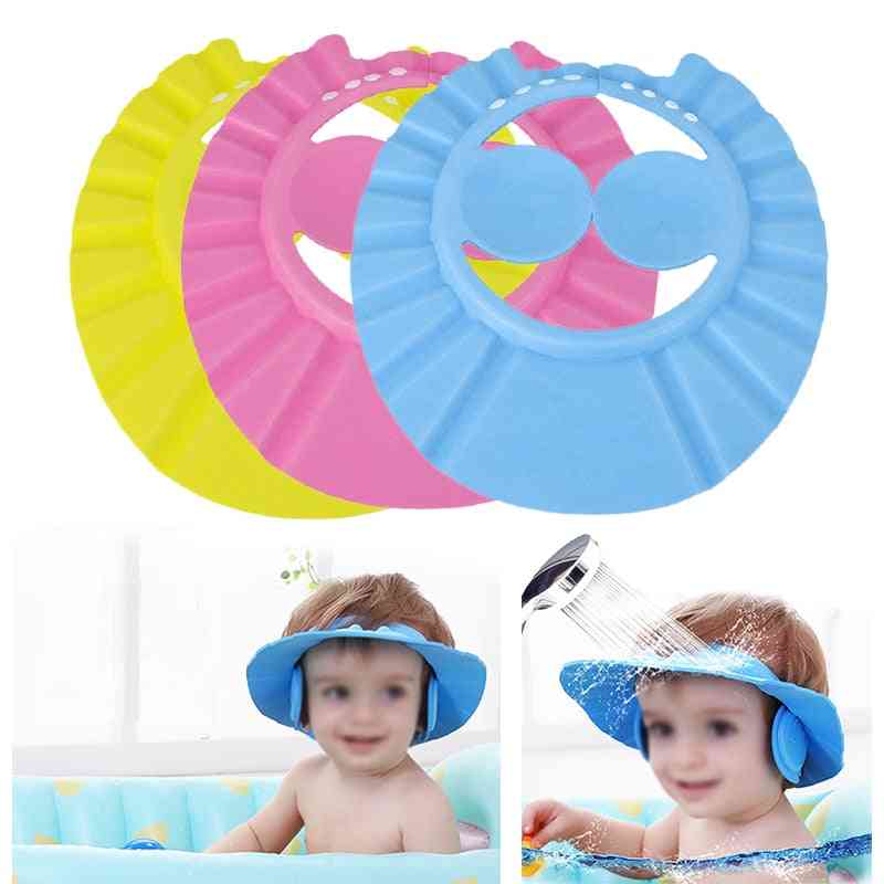 Baby Shampoo Hats - Waterproof Shower - Soft Bath Adjustable Kids Cap