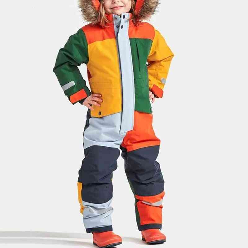 Winter Warm Waterproof Snowboard Suit, Jacket & Pants Set - /
