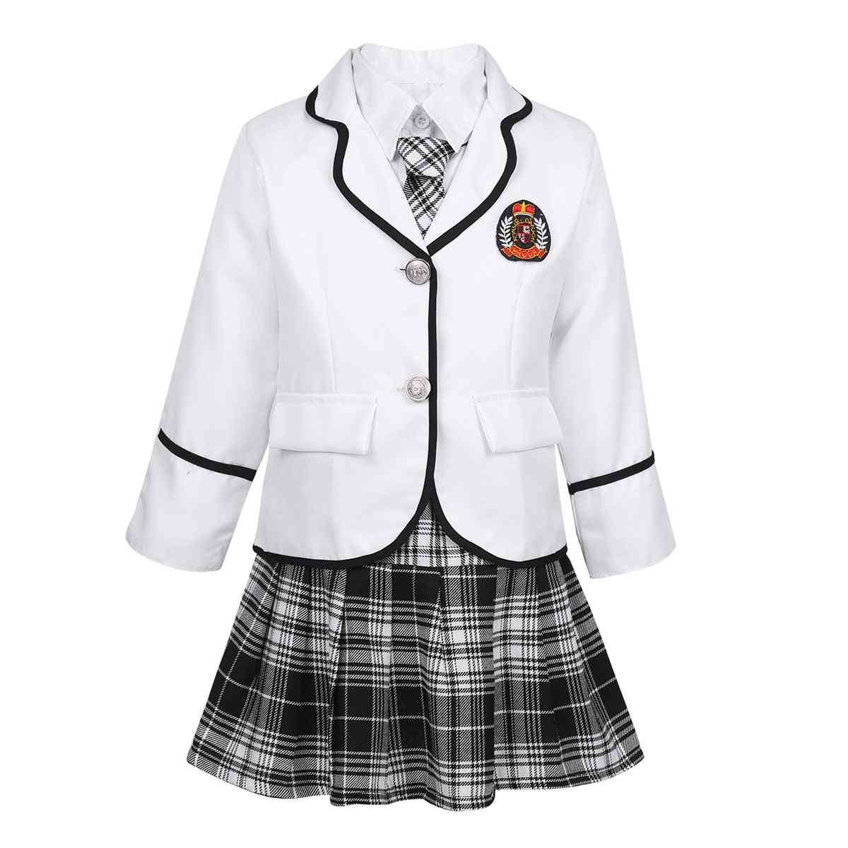 Child Kids British School Uniform For Student - Japanese Anime Costume Suit