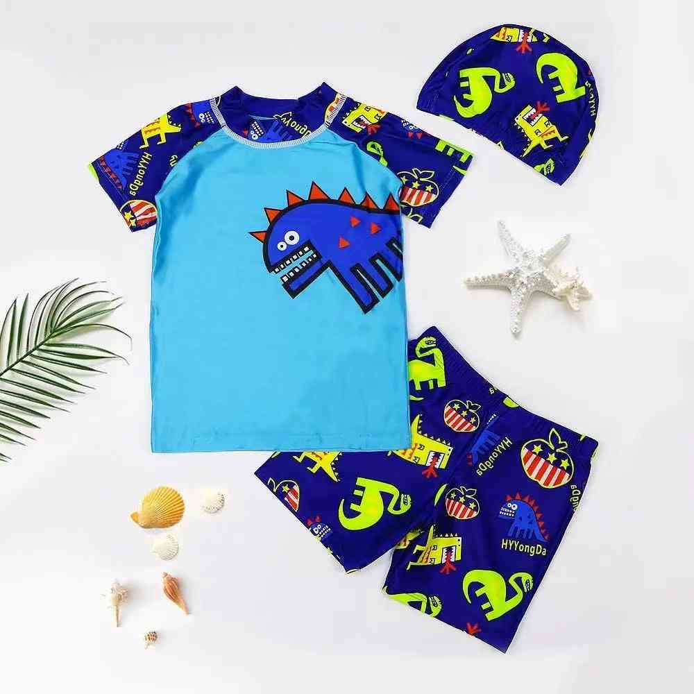 Baby Swimwear, Spiderman, Dinosaur Print Swimsuits -kids Cartoon Beach Wear