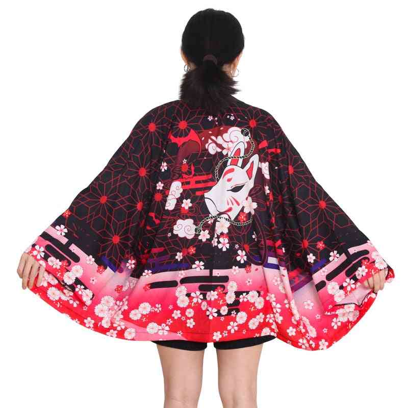 Women Asian Clothes, Kimono Cardigan Shirt