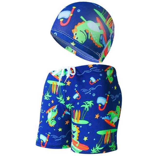 Kids Swimwear Animal Board Shorts Beach Hat