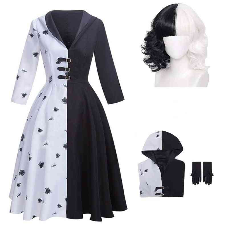 Kostyme stiler kvinner kjole svart hvit hushjelp kjole