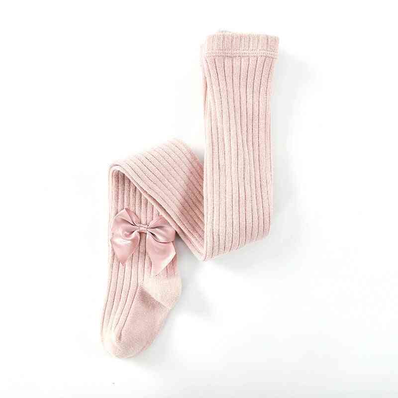 Söpöt vaaleanpunaiset bowknot-sukkahousut