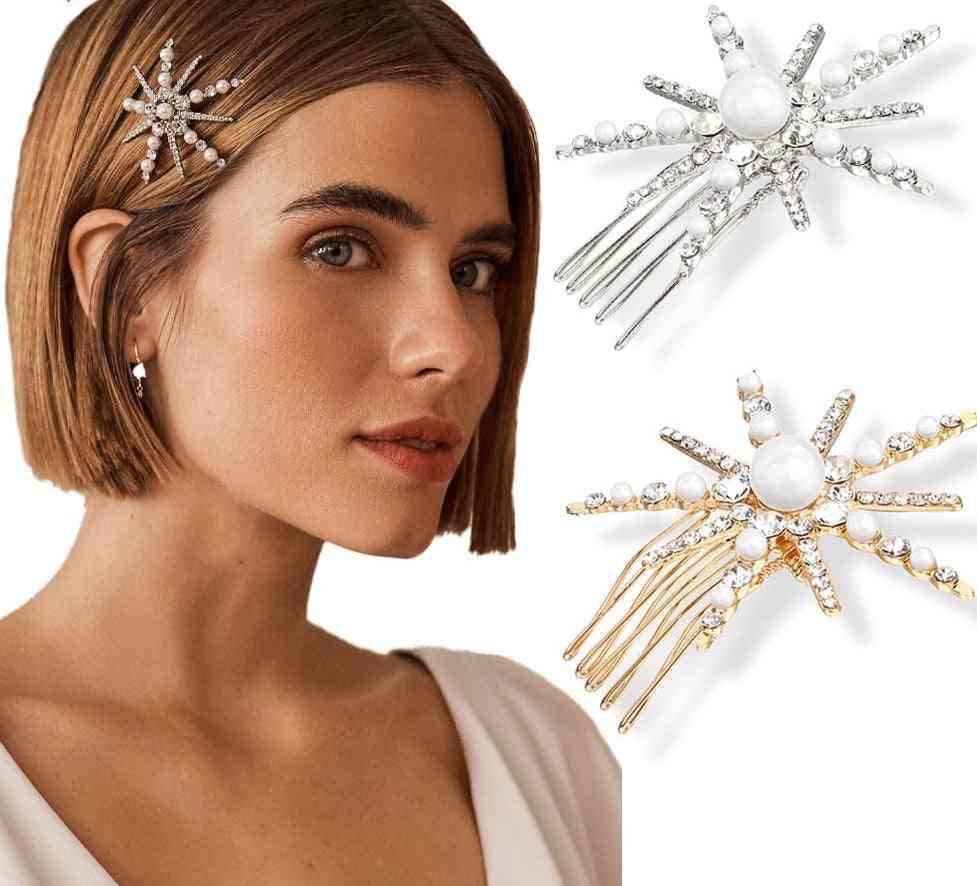 Crystal Wedding Hair Combs For Adults - Women