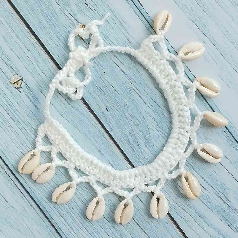 Women Simple Seashell Anklet Chain Jewelry - Foot Bracelets