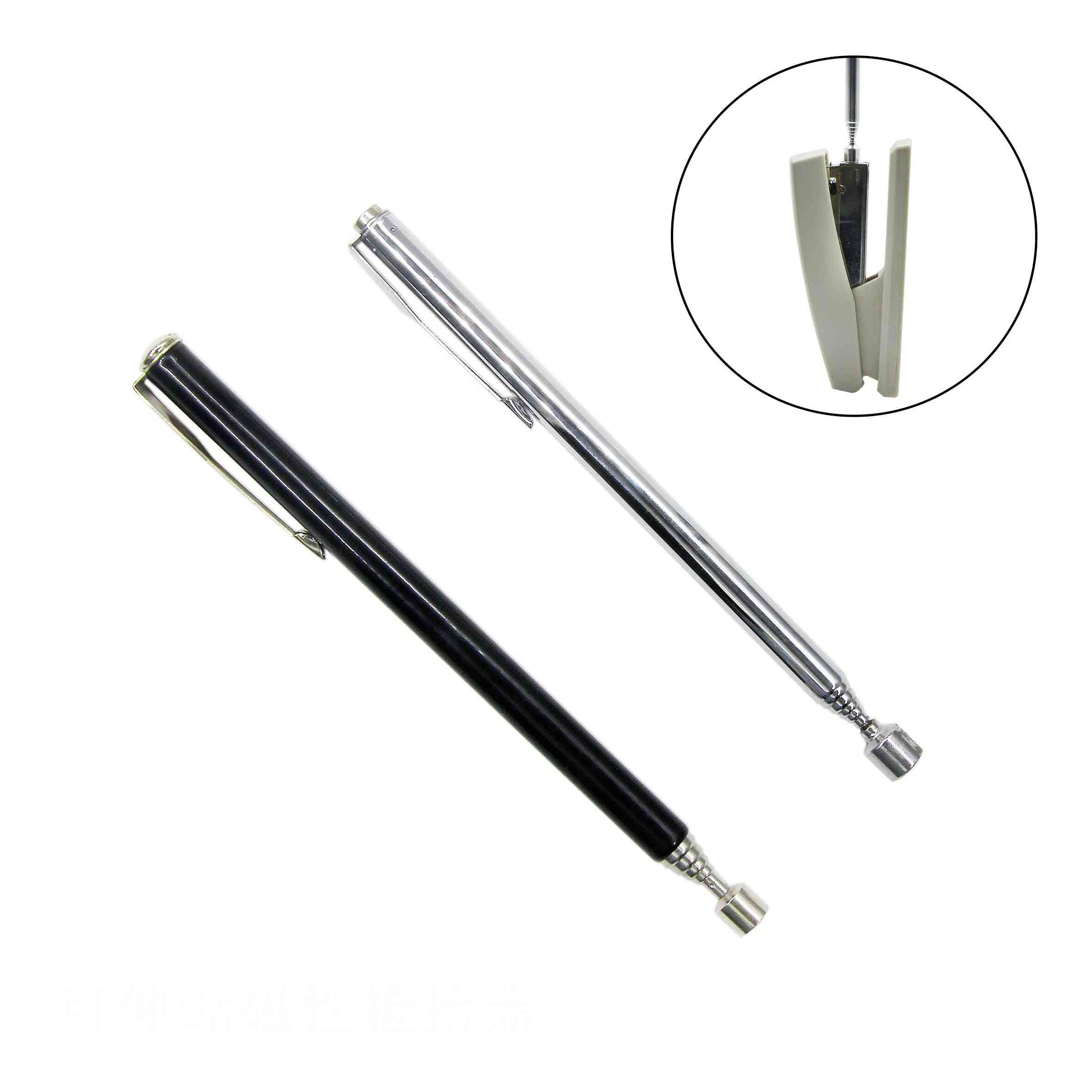 Mini bærbar teleskopisk magnetisk pen praktisk værktøj, udvidelig pickup stang stick