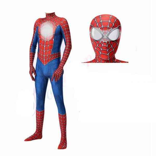 Vuxen man halloween kostym spandex 3d cosplay kläder