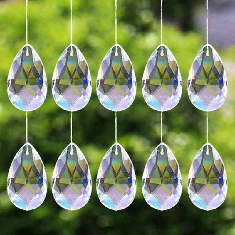 Tear Drop Glass Crystal Prism Pendant