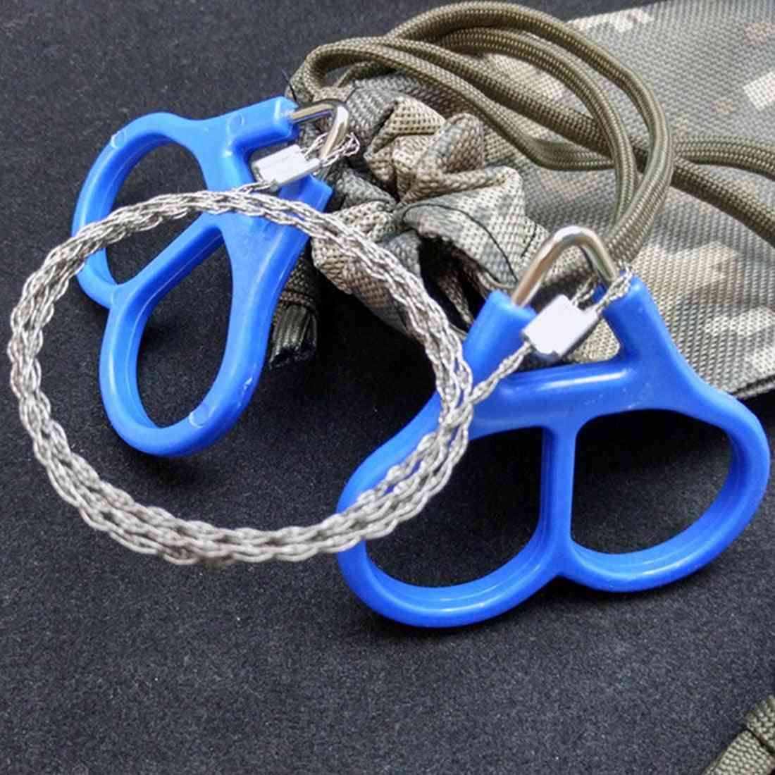 Stainless Steel Wire Saw - Camping Hiking Travel Outdoor Emergency Survive Tool