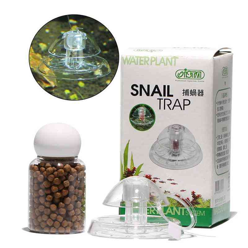 White Clear Snail Trap Catcher Plants Planarian Pest Plastic Catch Tool Plant Tank Box Aquarium Environment Clean Hot Leech U1m9