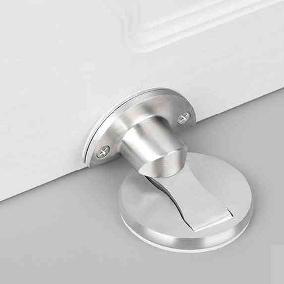 Stainless Steel Magnetic Door Stopper Non-punch Holder