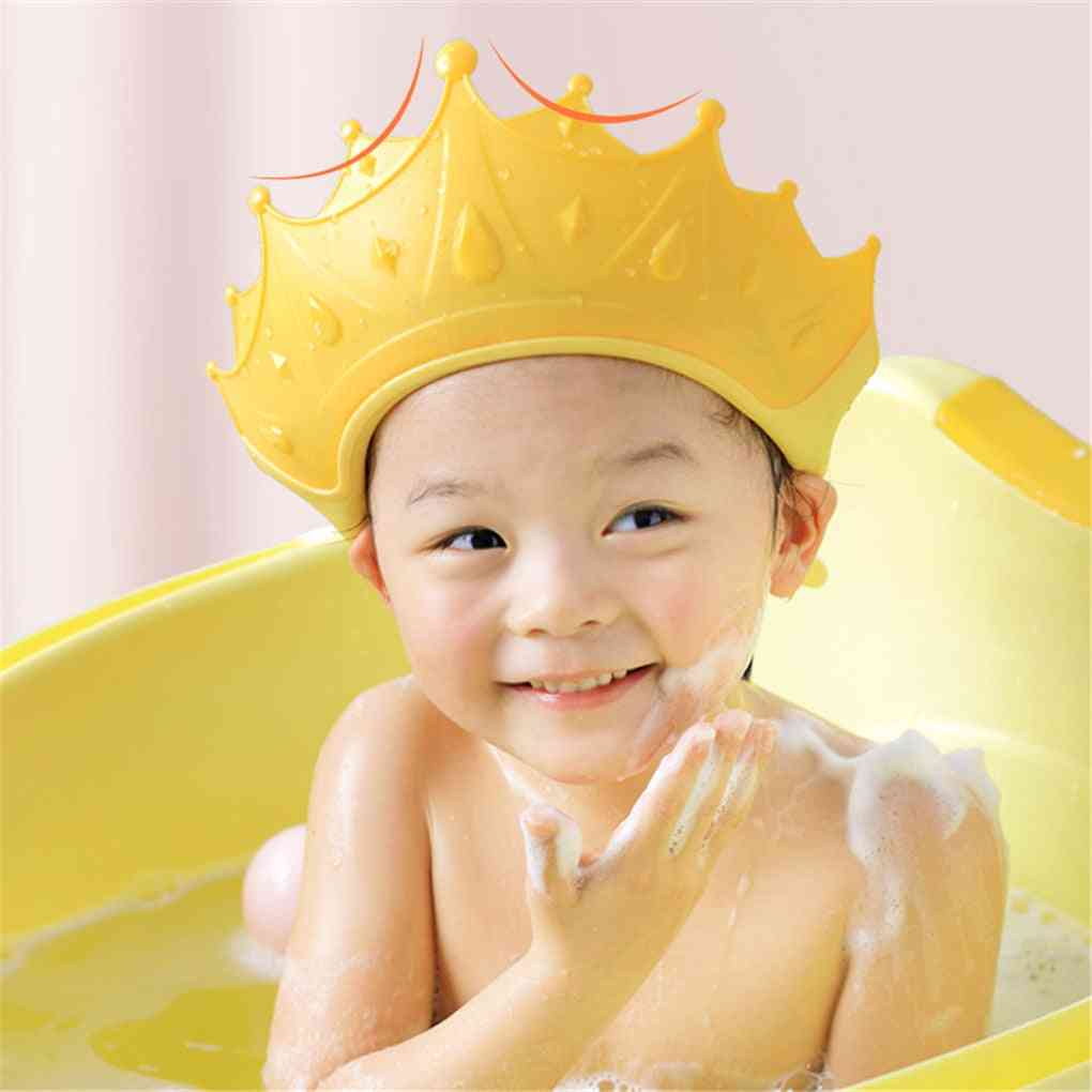 High Quality 1pc Baby Kids Safe Shampoo Bath Bathing Shower Hat Wash Hair Shield Adjustable Shampoo Cap