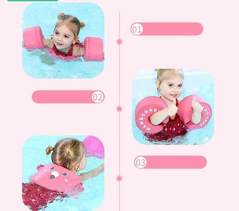 Mambobaby Non-inflatable Water Floats Ring Aid Vest With Arm Wings Baby Swimming Training Float Swim Trainer 3~8 Years