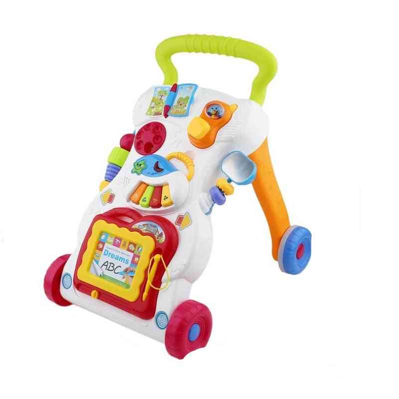 Baby Walker Sits Upright With Music - Adjustable Speed Trolley